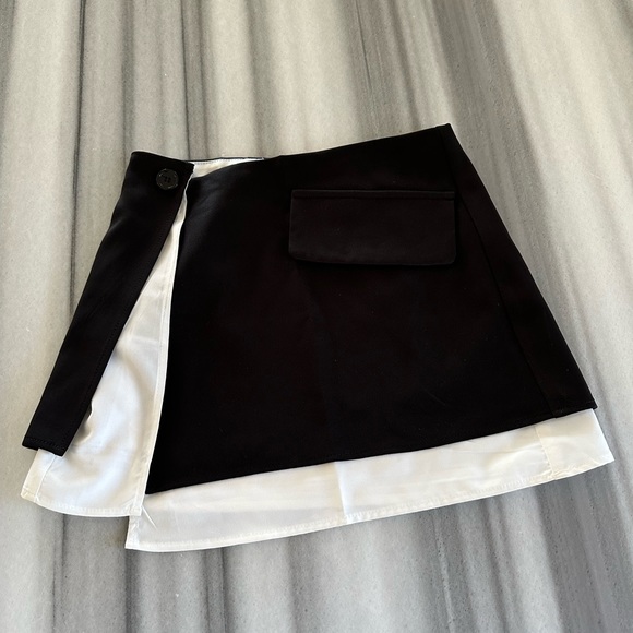 Split Hem Colorblock Mini Skirt XS NEW - Picture 6 of 12